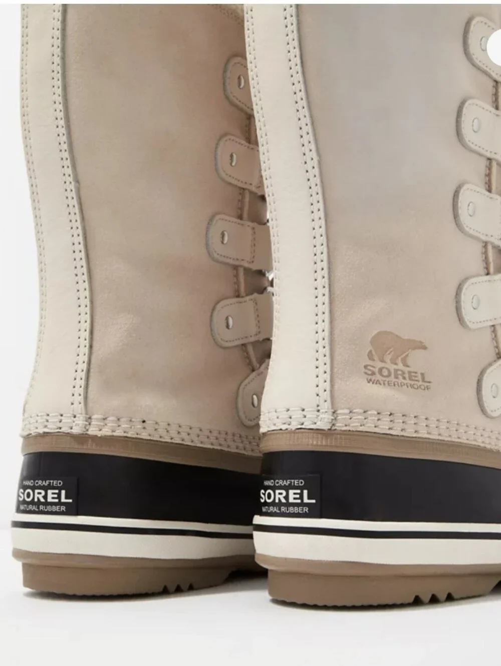 SOREL Joan Of Arctic Waterproof Boots Faux Shearling Cuff Size 5